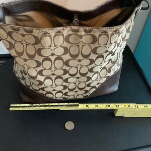 Classic brown coach satchel